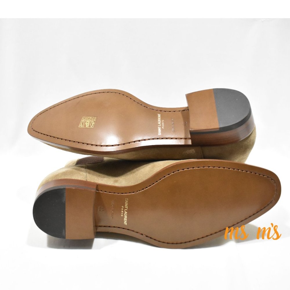 NIB Yves SAINT LAURENT YSL Brown suede Wyatt Boots - Picture 6 of 8